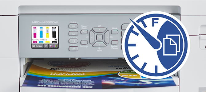 Using the page gauge on Brother's MFC-J4335DW printer to monitor ink levels